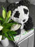 Panda Rose Bear with Ribbon - 14in | Valentine's Day Gift